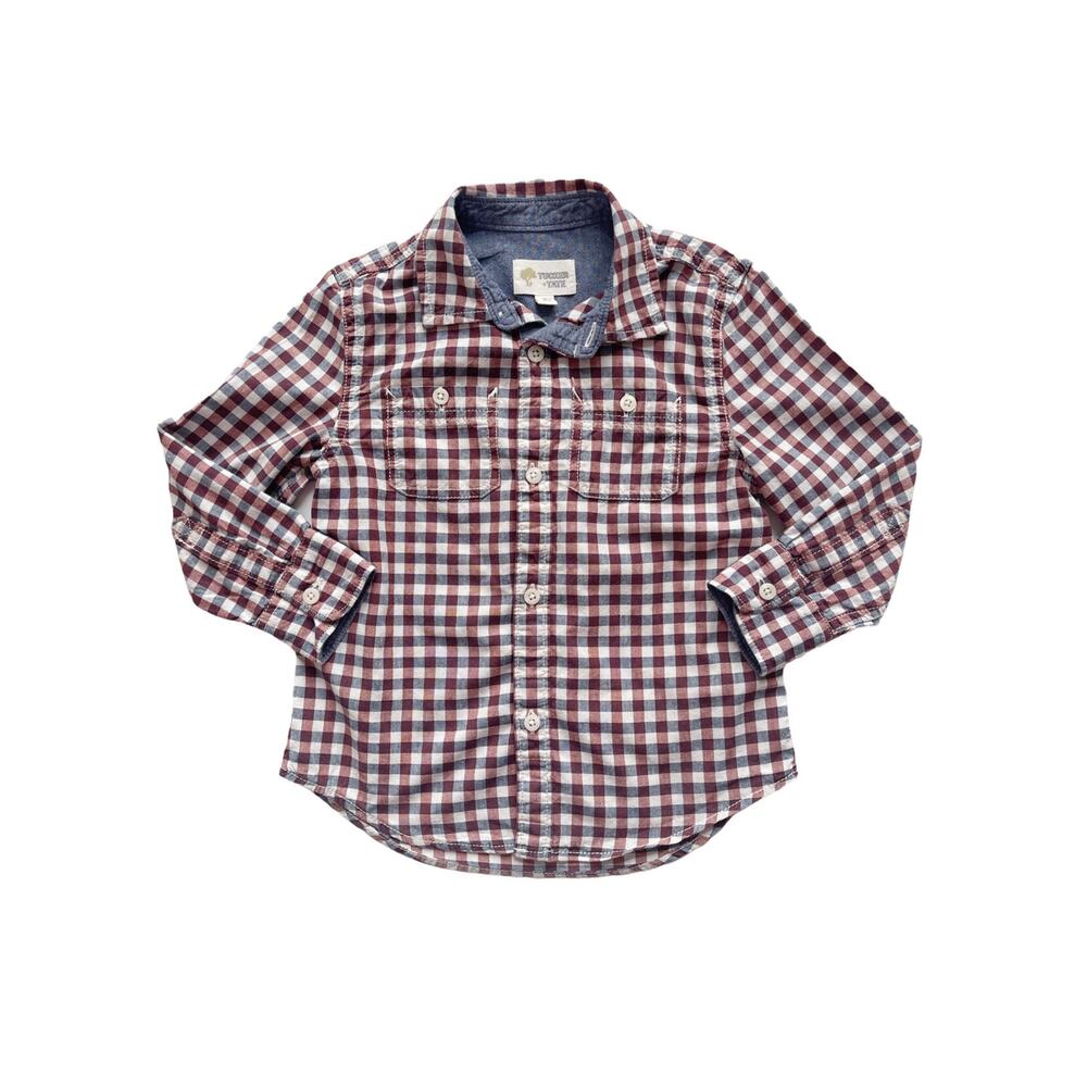 Tucker + Tate Plaid Button Down Shirt Size 3